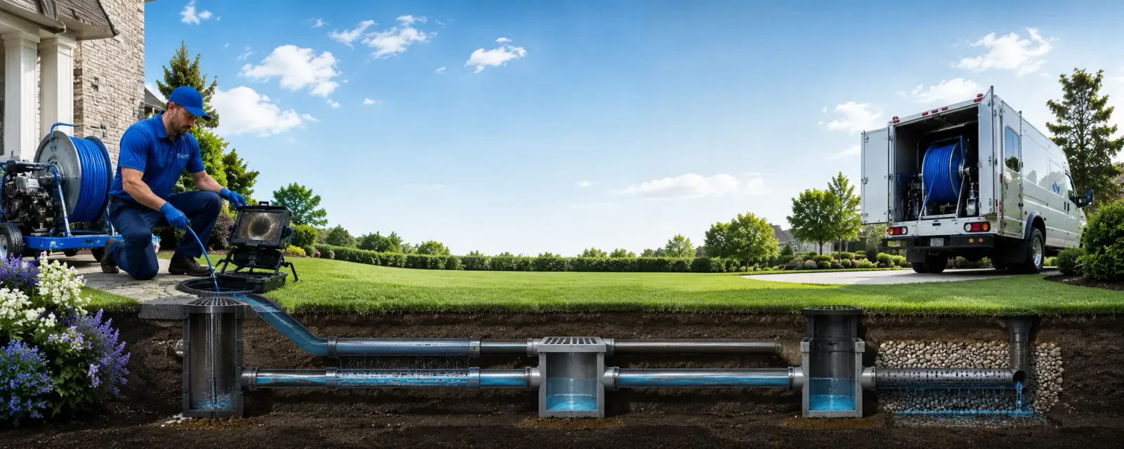 Outdoor drain cleaning information for Harrisburg, SD